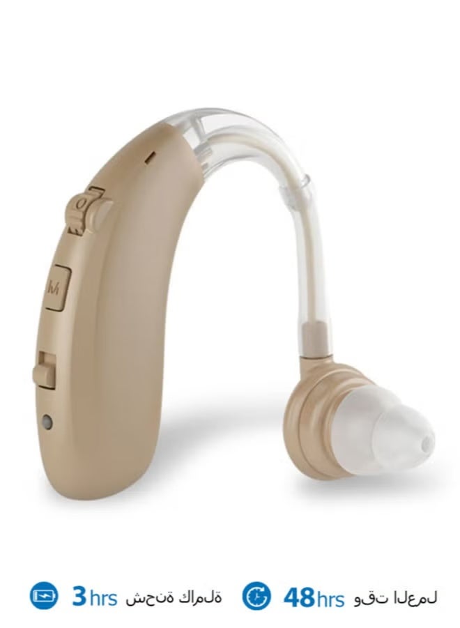 Hearing Aid Rechargeable with Noise Cancelling, Digital Invisible Hearing Amplifier Aids with Volume Control - Image 1